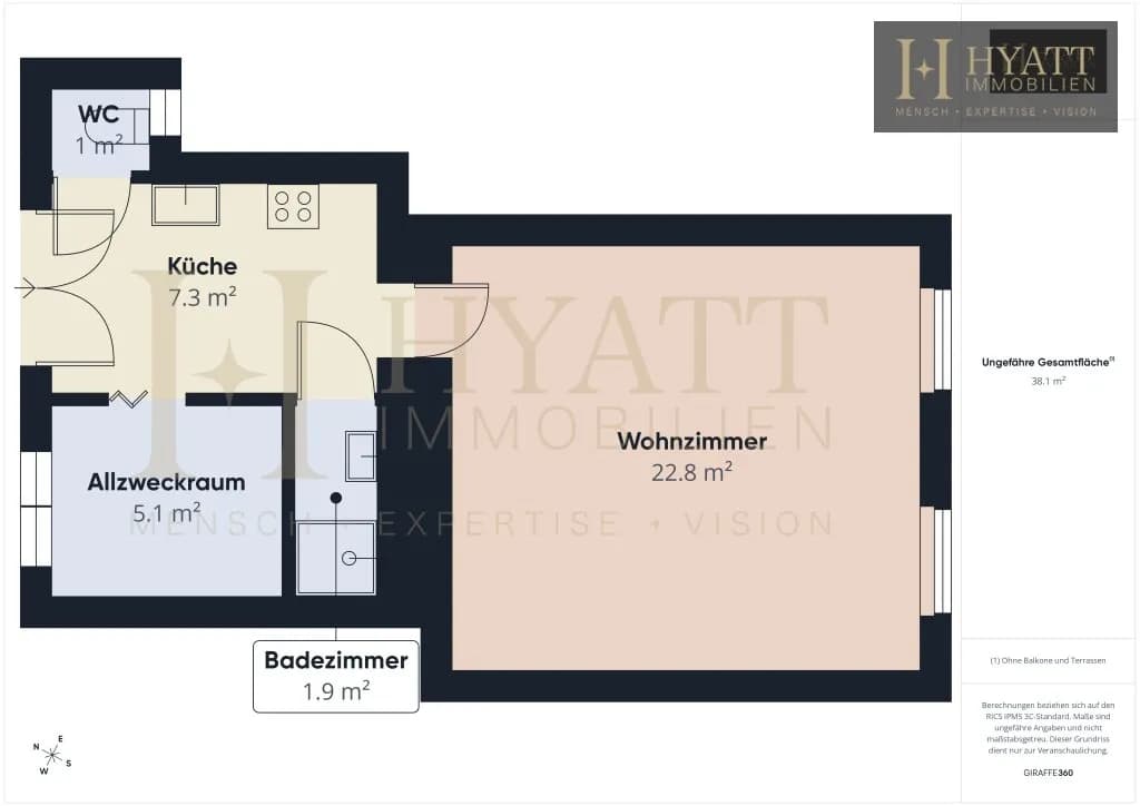 1-Zimmer-Wohnung kaufen in Wien – 38,1 m², € 230.000 – Bild 8 von 8