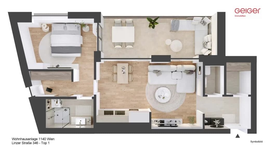2-Zimmer-Wohnung kaufen in Wien – 56 m², € 308.400 – Bild 4 von 14