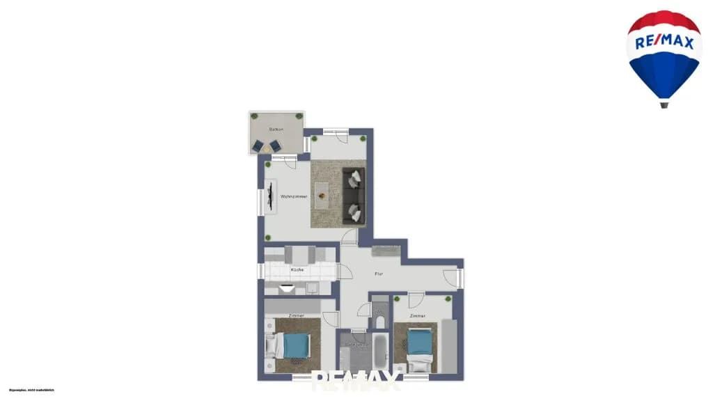 3-Zimmer-Wohnung mieten in Baden – 78,02 m², € 1.109 – Bild 21 von 22