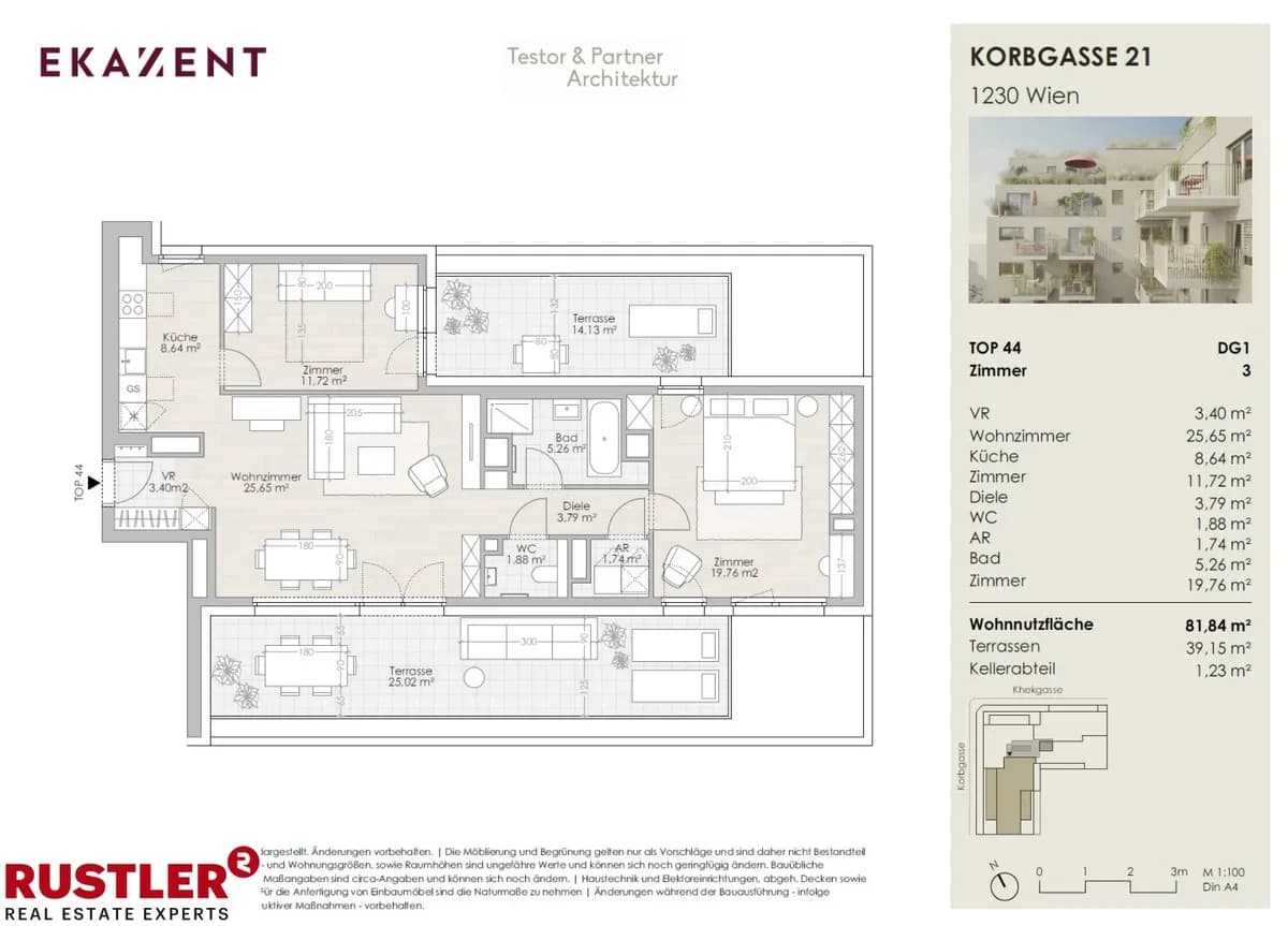 3-Zimmer-Wohnung kaufen in Wien – 81,84 m², € 619.500 – Bild 5 von 11