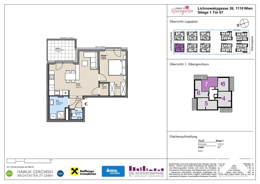 2-Zimmer-Wohnung kaufen in Wien – 47,64 m², € 229.338 – Bild 8 von 8