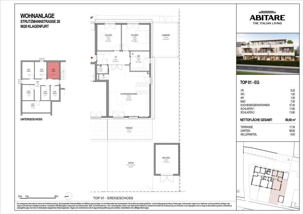 3-Zimmer-Wohnung kaufen in Klagenfurt – 81 m², € 555.000 – Bild 11 von 11