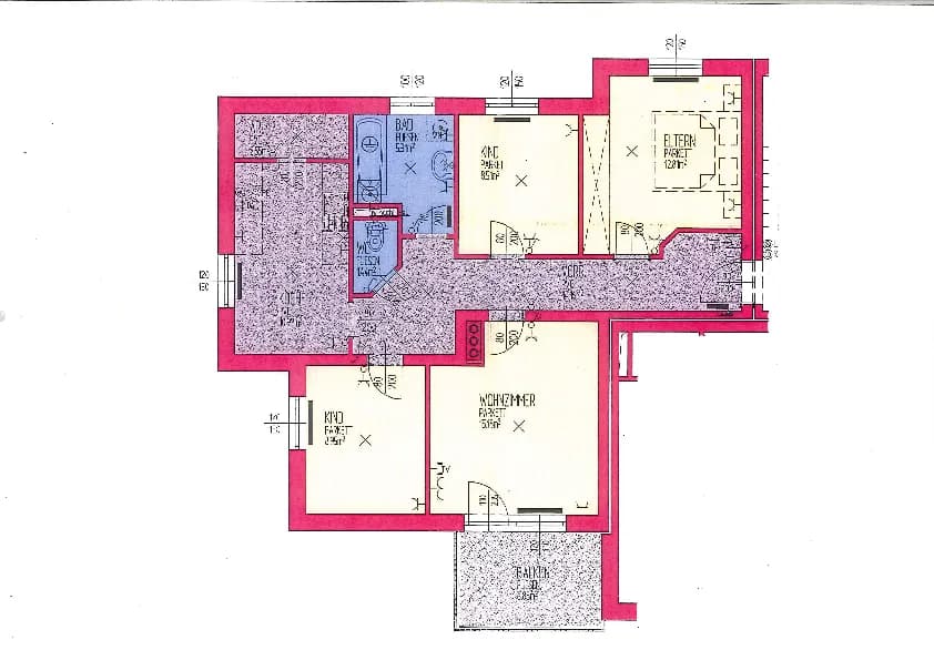 4-Zimmer-Wohnung mieten in Rohrbach – 78,77 m², € 733 – Bild 3 von 3