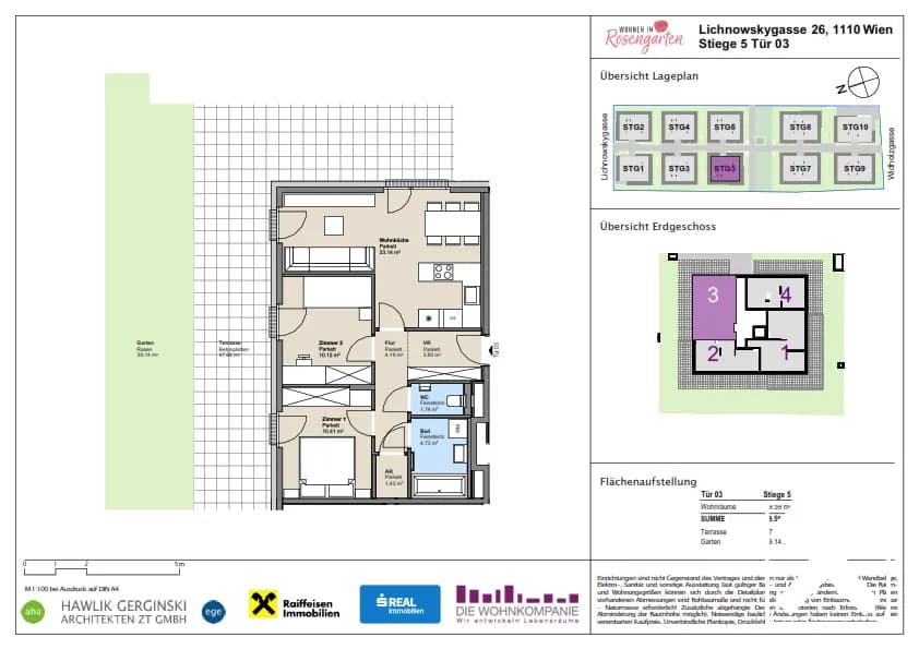 3-Zimmer-Wohnung kaufen in Wien – 59,59 m², € 370.977 – Bild 8 von 8