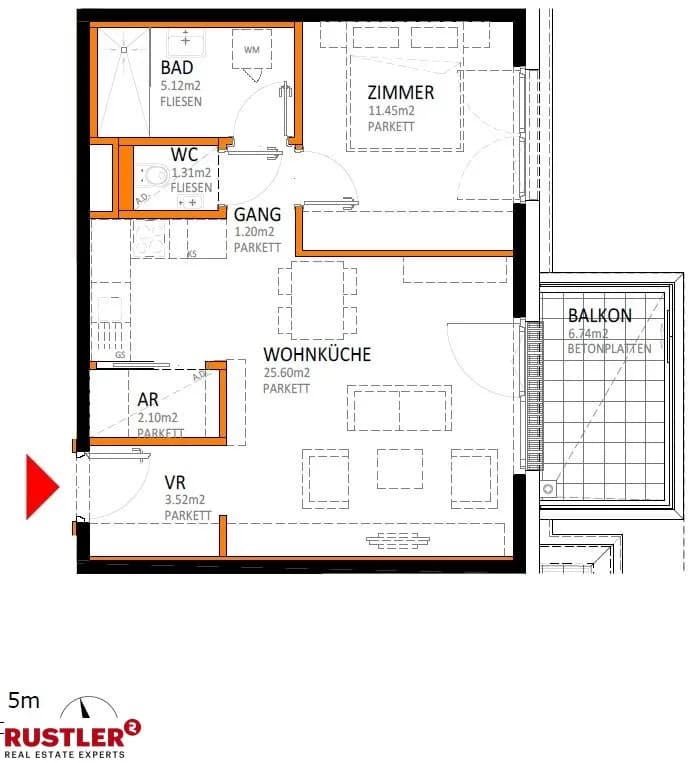 2-Zimmer-Wohnung kaufen in Wien – 50,32 m², € 334.000 – Bild 22 von 23