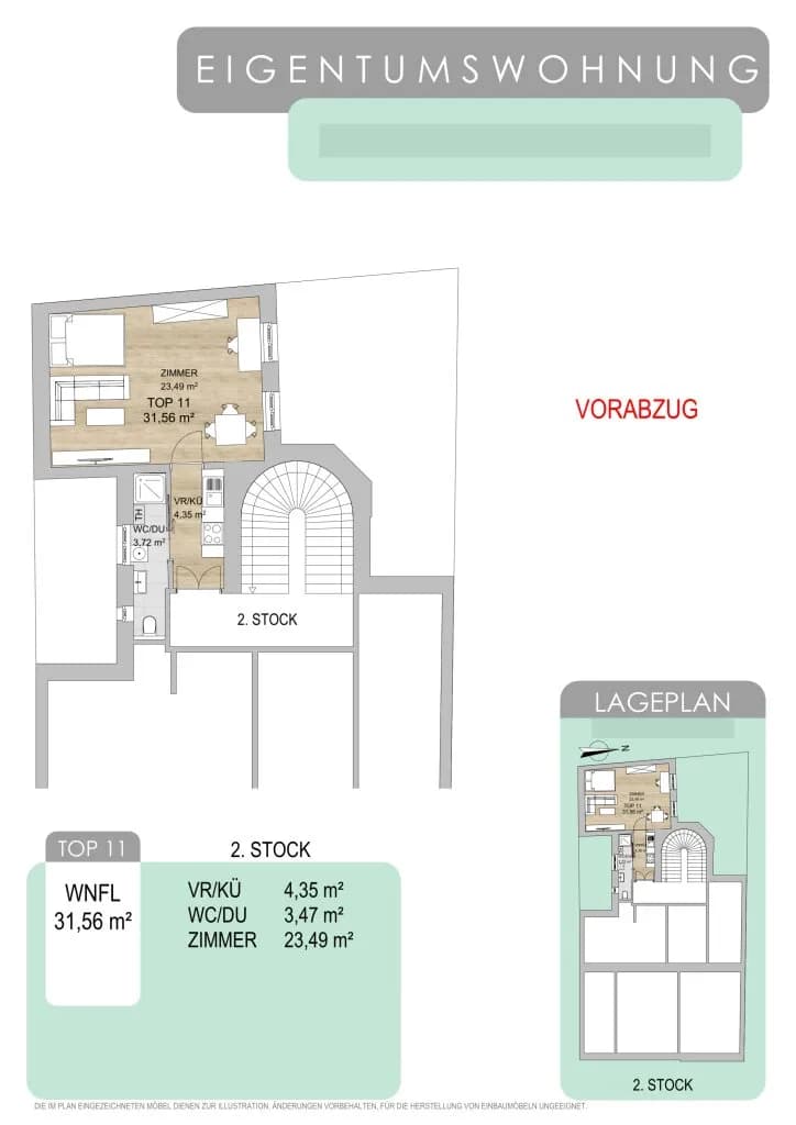 1-Zimmer-Wohnung kaufen in Wien – 32 m², € 185.000 – Bild 14 von 14