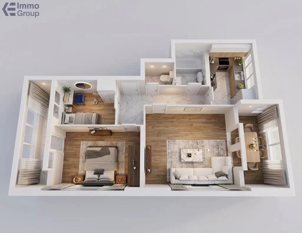 3-Zimmer-Wohnung kaufen in Linz – 58,36 m², € 189.000