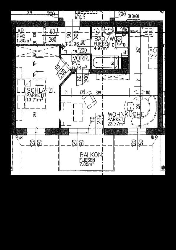 2-Zimmer-Wohnung mieten in Freistadt – 50,24 m², € 540 – Bild 3 von 3