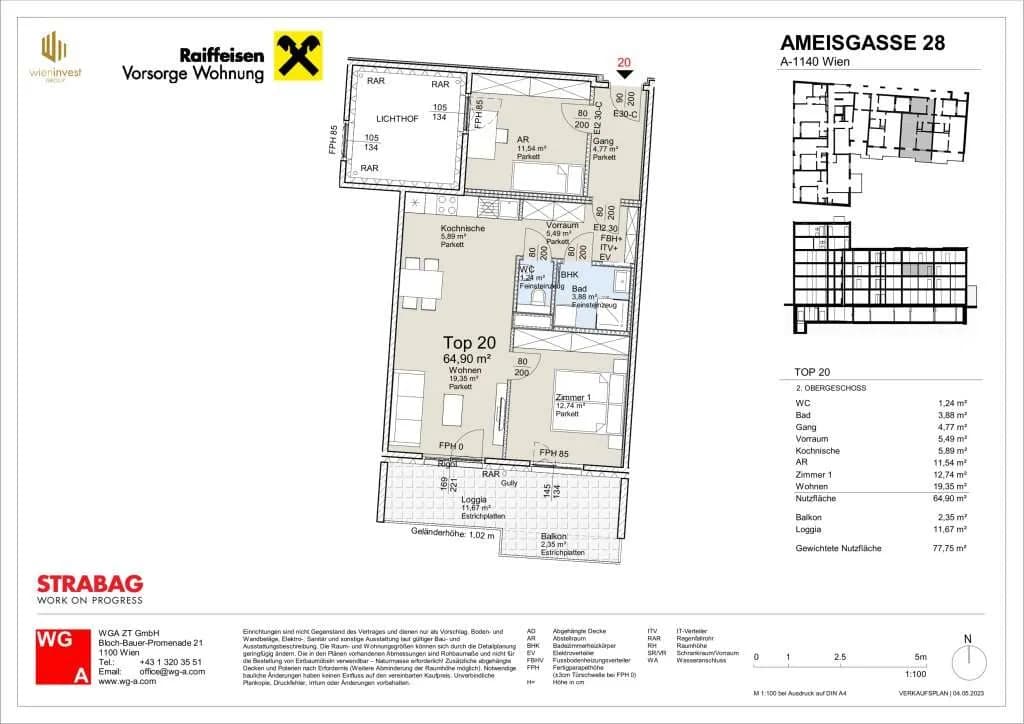 3-Zimmer-Wohnung kaufen in Wien – 64,9 m², € 519.300 – Bild 22 von 22