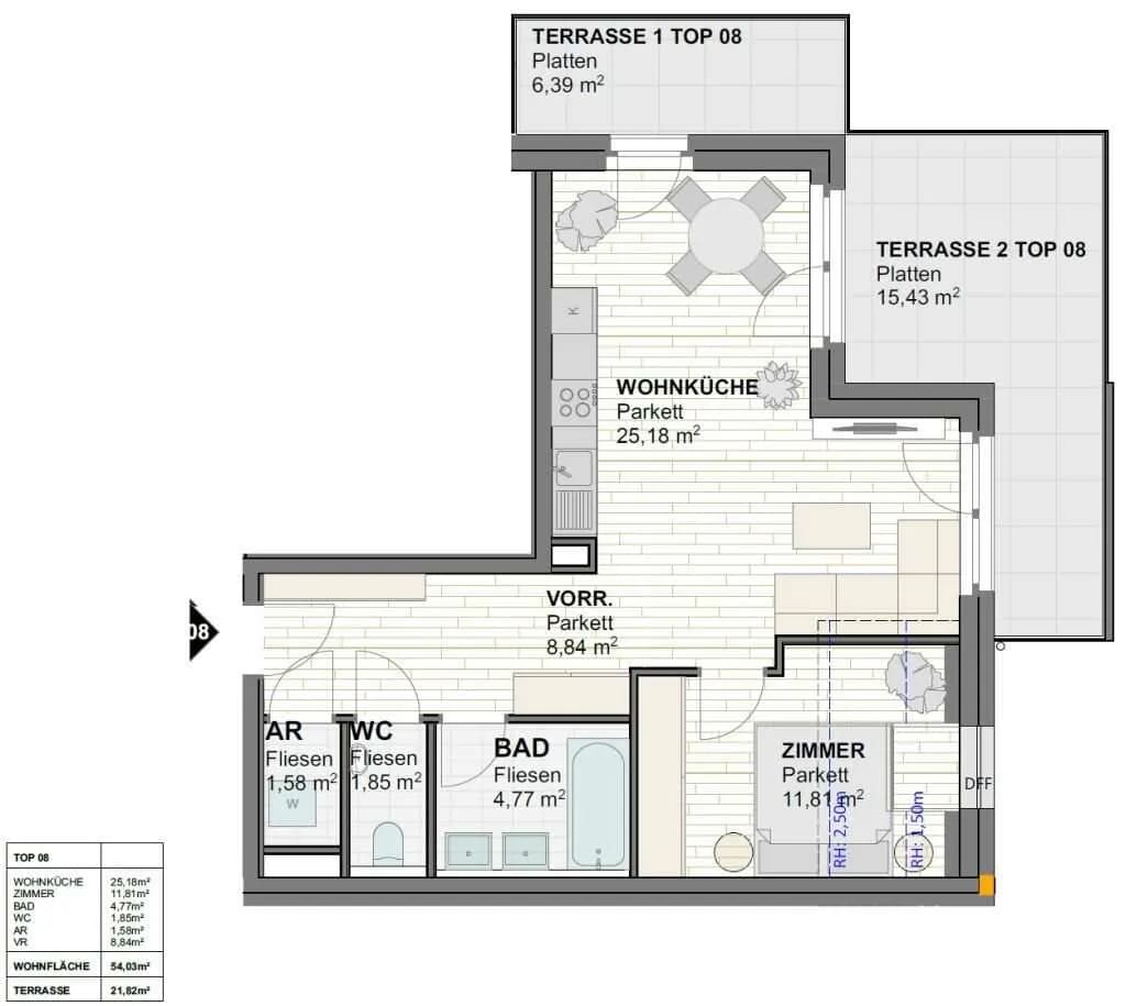Immobilie kaufen in Wien – 54 m², € 348.181 – Bild 24 von 24