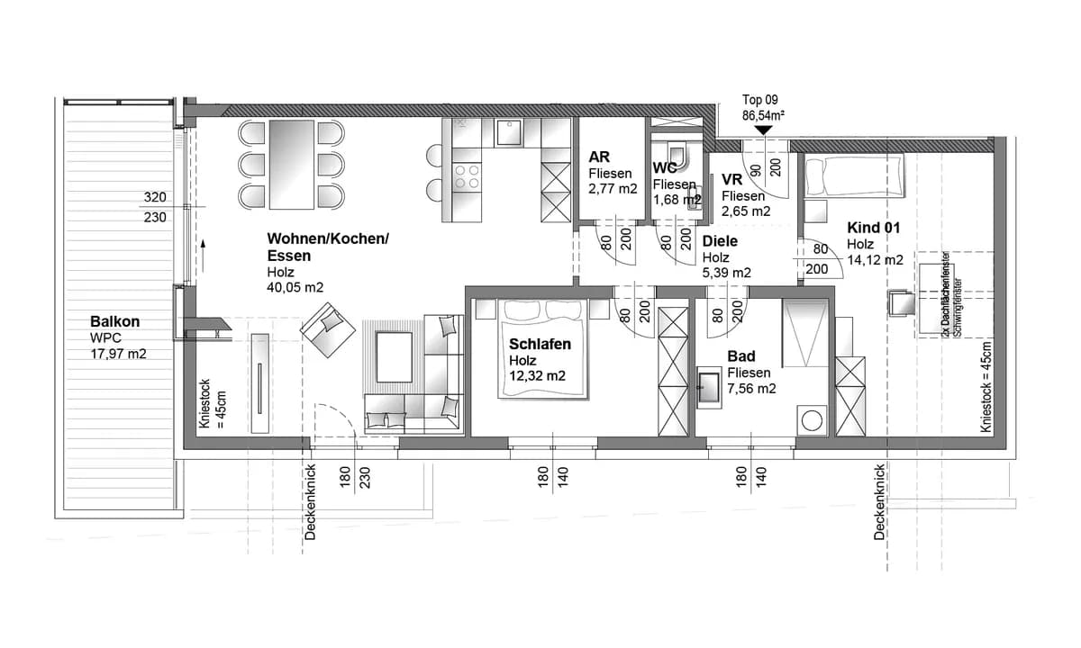 3-Zimmer-Wohnung kaufen in Linz – 86,54 m², € 469.000 – Bild 2 von 18