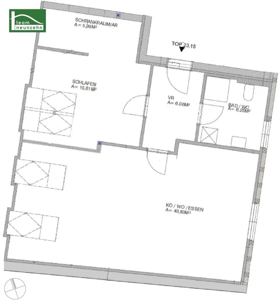 2-Zimmer-Wohnung mieten in Graz – 77,81 m², € 738 – Bild 13 von 13