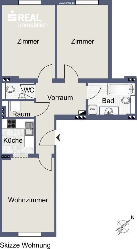 3-Zimmer-Wohnung mieten in Wien – 71 m², € 1.599 – Bild 11 von 12