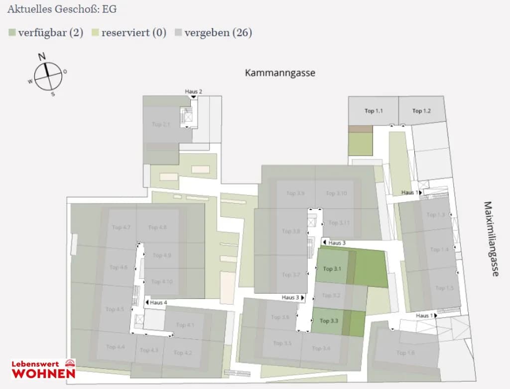 3-Zimmer-Wohnung mieten in Wiener Neustadt – 68,93 m², € 964 – Bild 16 von 18