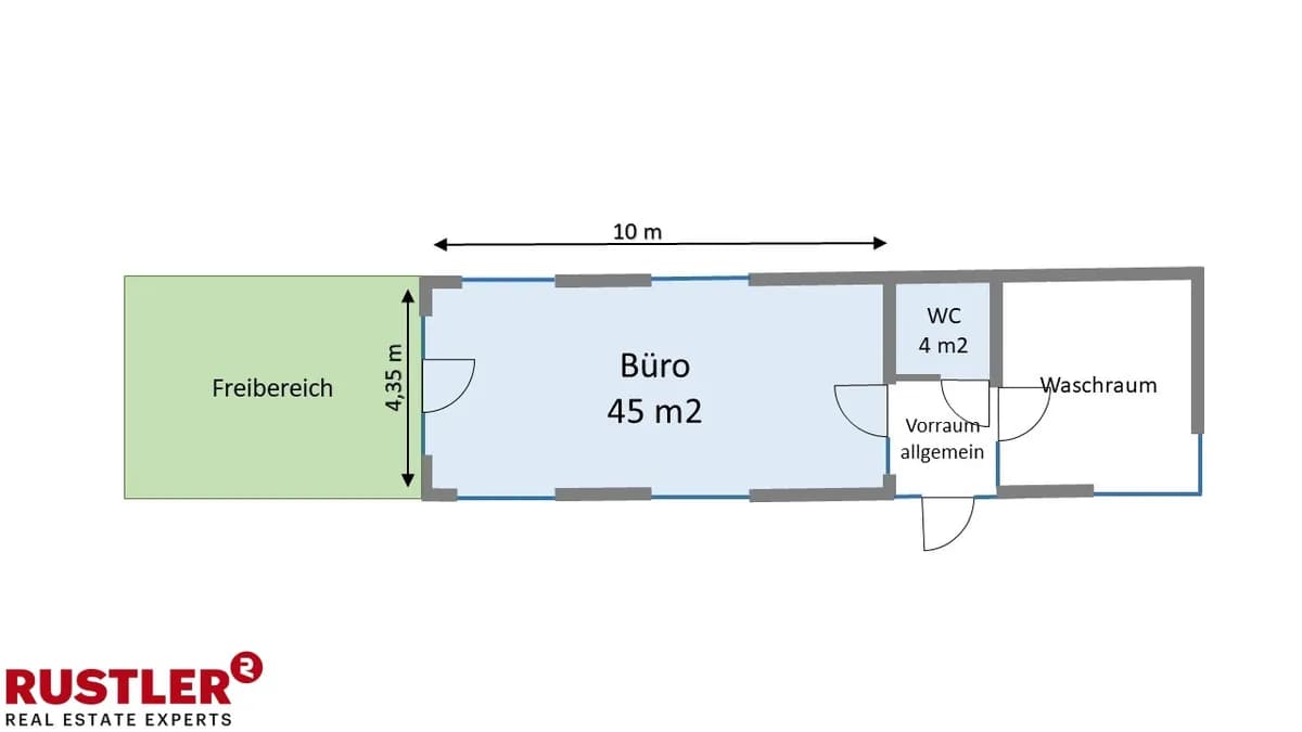 Gewerbeimmobilie mieten in Innsbruck – 48 m², € 876 – Bild 11 von 12
