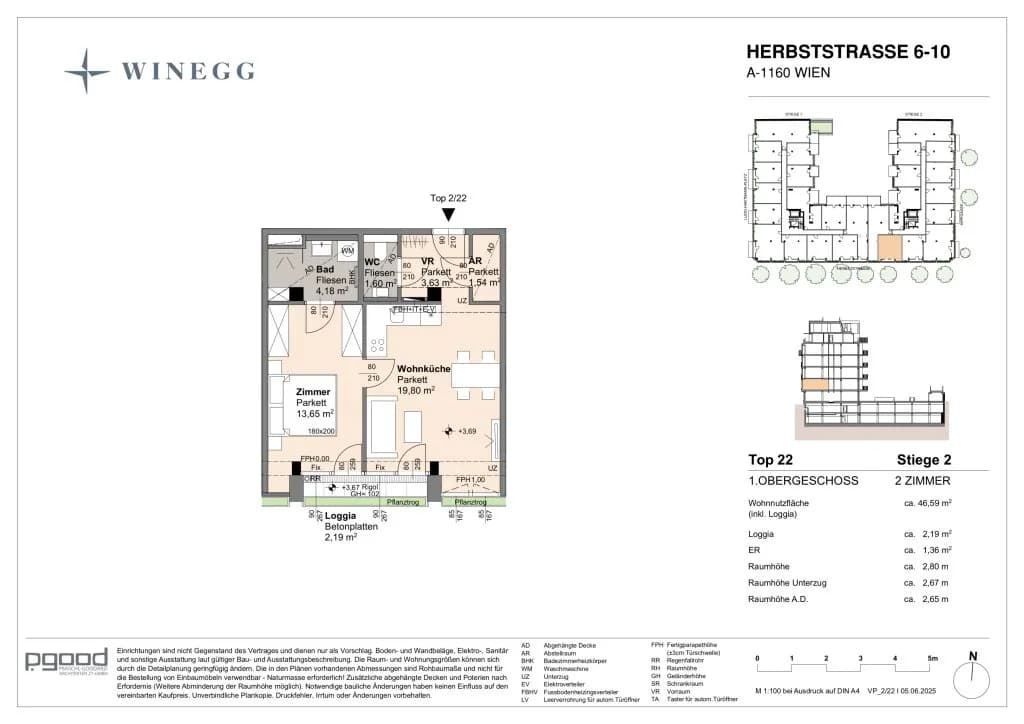 Immobilie kaufen in Wien – 44,4 m², € 259.100 – Bild 9 von 9