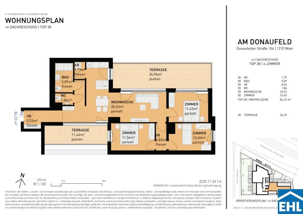 4-Zimmer-Wohnung kaufen in Wien – 86,22 m², € 669.500 – Bild 5 von 5