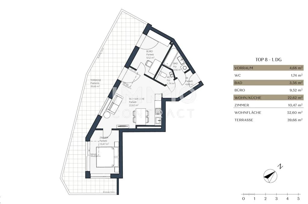 3-Zimmer-Wohnung kaufen in Wien – 52,6 m², € 369.000 – Bild 8 von 8