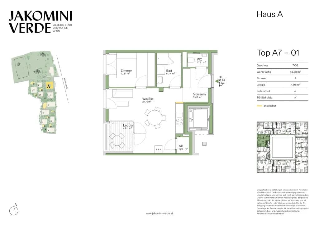 2-Zimmer-Wohnung kaufen in Graz – 48,87 m², € 264.000 – Bild 19 von 19