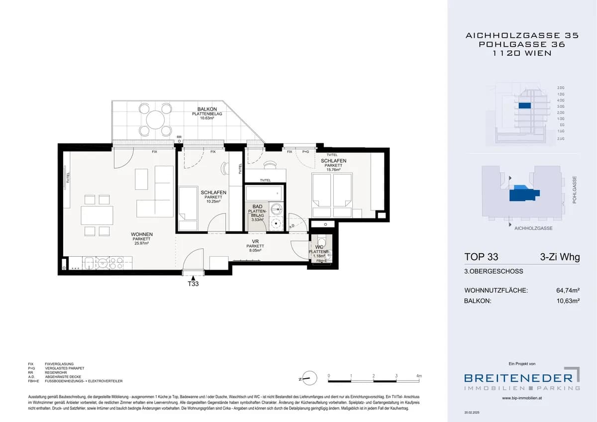 3-Zimmer-Wohnung kaufen in Wien – 64,74 m², € 495.000 – Bild 9 von 10