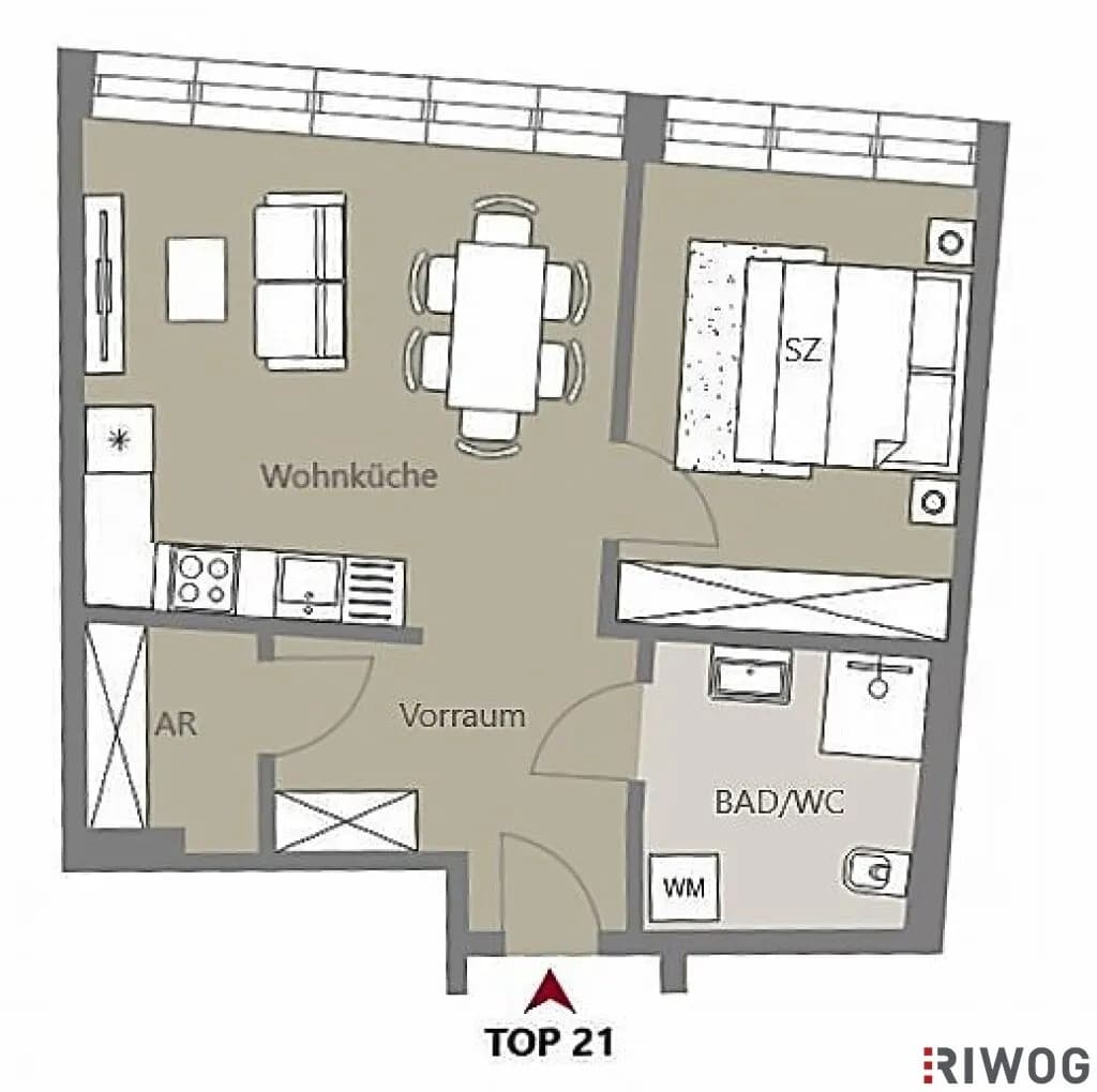 2-Zimmer-Wohnung kaufen in Wien – 43 m², € 380.000 – Bild 14 von 14