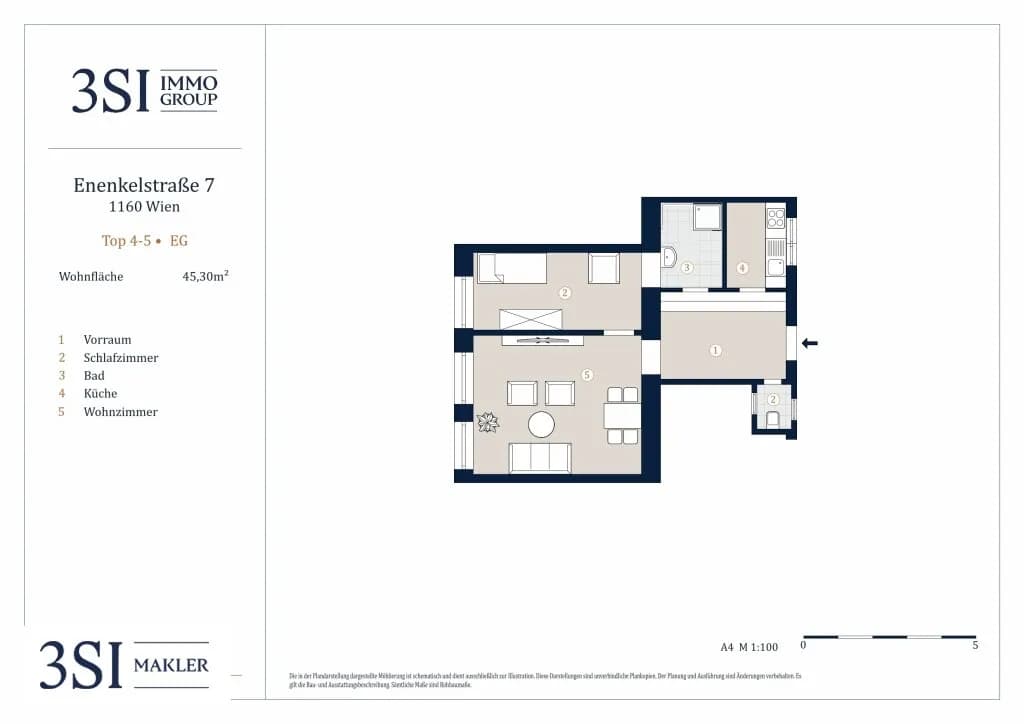 2-Zimmer-Gewerbeimmobilie kaufen in Wien – 45 m², € 190.000 – Bild 9 von 9