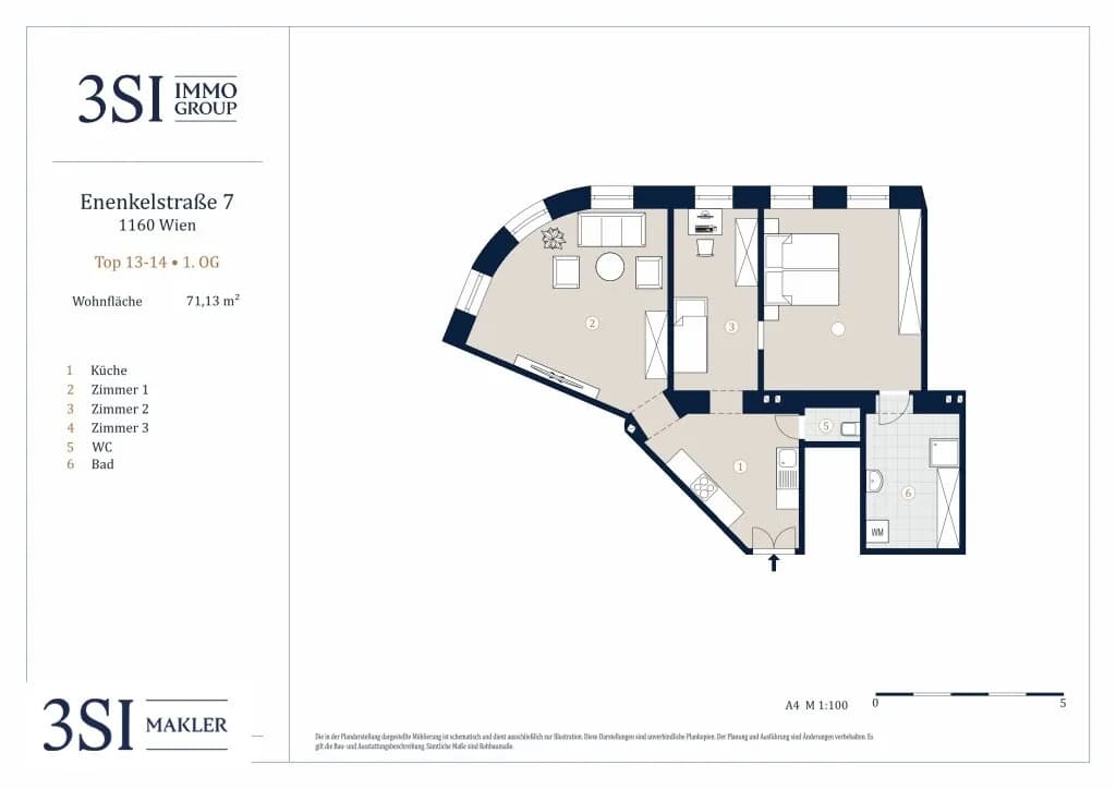 3-Zimmer-Wohnung kaufen in Wien – 71,13 m², € 359.000 – Bild 8 von 8