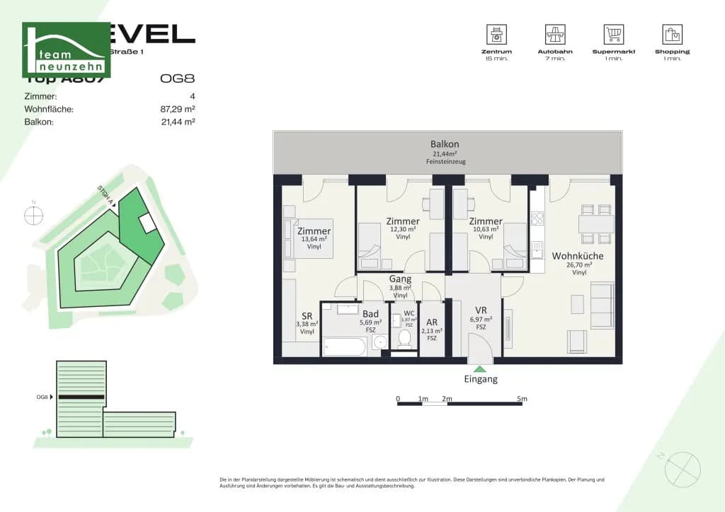 4-Zimmer-Wohnung mieten in Graz – 87,29 m², € 1.439 – Bild 28 von 28