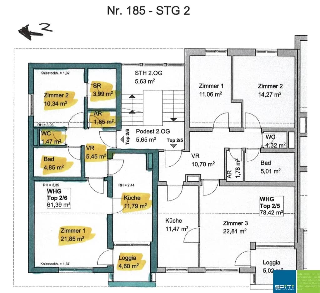 2-Zimmer-Wohnung kaufen in Spittal an der Drau – 67 m², € 120.500 – Bild 12 von 14