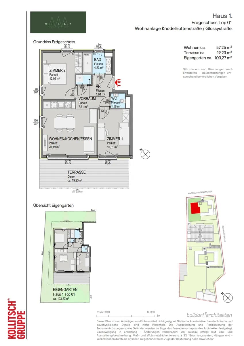 3-Zimmer-Wohnung kaufen in Wien – 57,25 m², € 549.000 – Bild 2 von 13