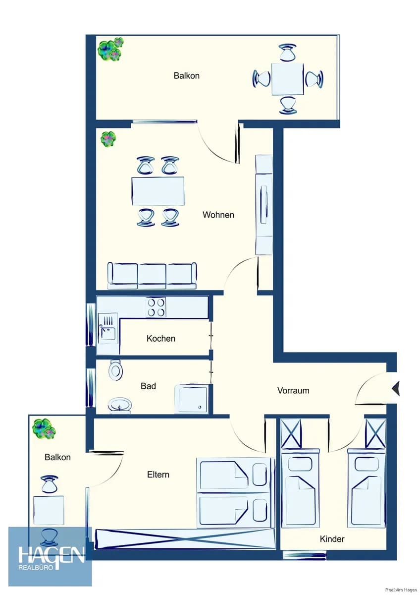 3-Zimmer-Wohnung kaufen in Feldkirch – 55 m², € 225.000 – Bild 16 von 20