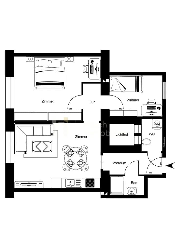 3-Zimmer-Wohnung kaufen in Wien – 54,05 m², € 289.000 – Bild 13 von 13