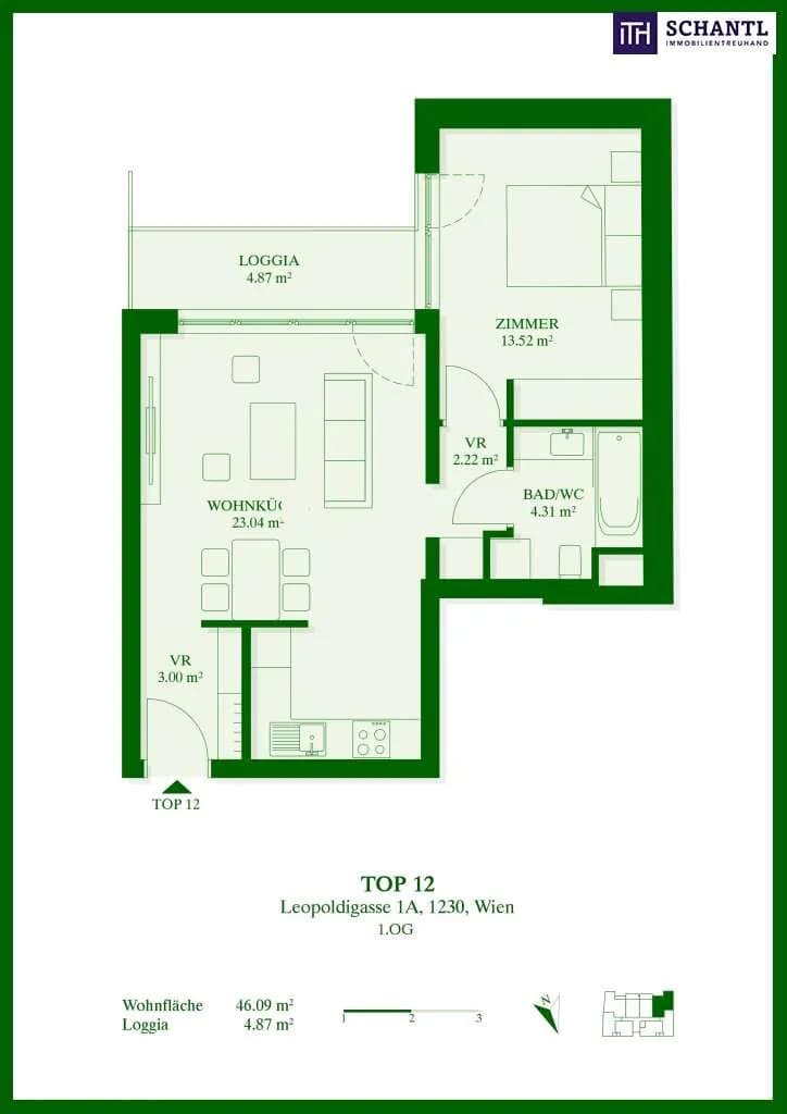 2-Zimmer-Wohnung kaufen in Wien – 46,09 m², € 270.642 – Bild 33 von 33