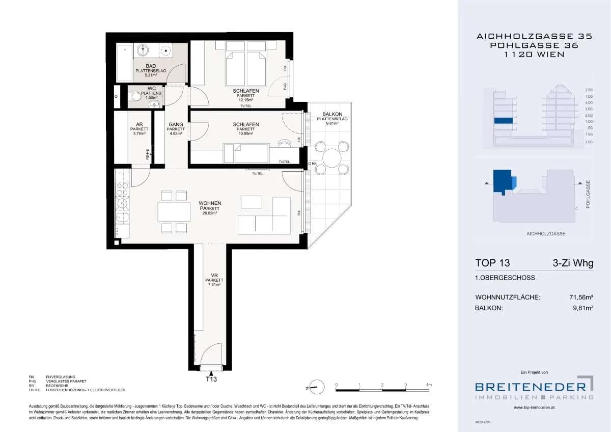 3-Zimmer-Wohnung kaufen in Wien – 71,56 m², € 495.000 – Bild 7 von 10