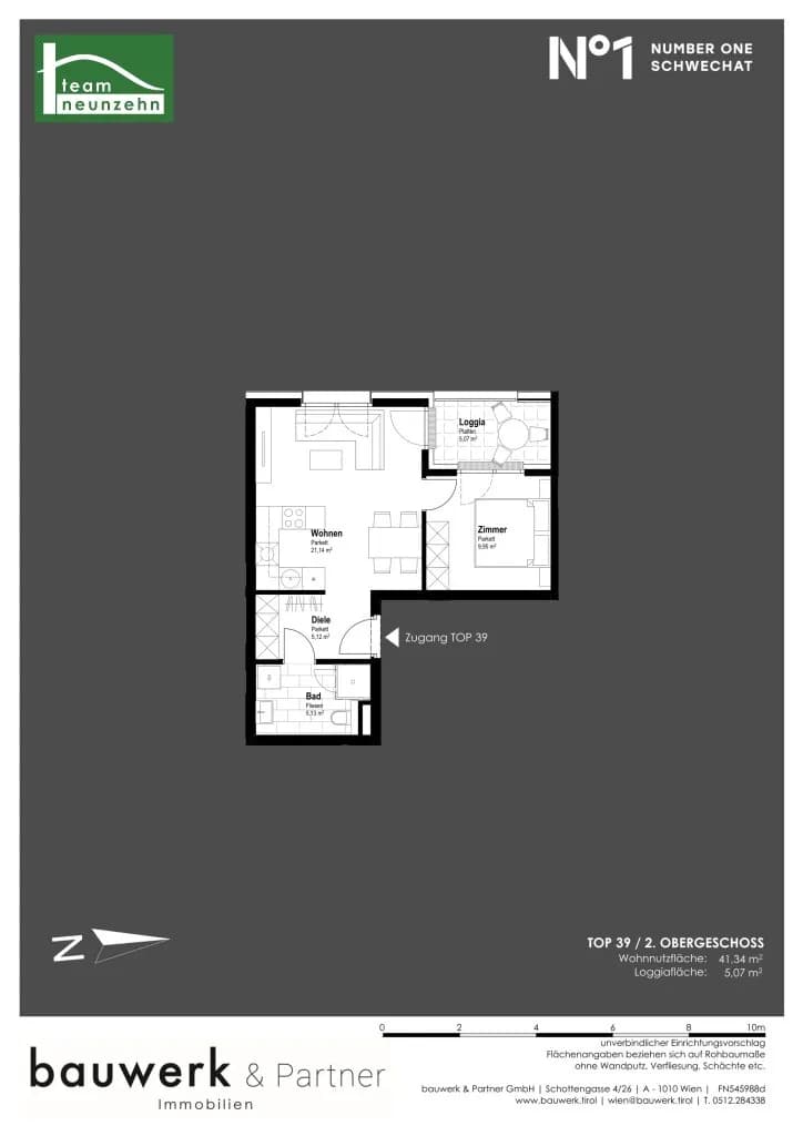Immobilie kaufen in Bruck an der Leitha – 41,34 m², € 195.300 – Bild 14 von 14