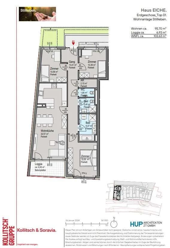 4-Zimmer-Wohnung kaufen in Mödling – 102,63 m², € 497.800 – Bild 9 von 9