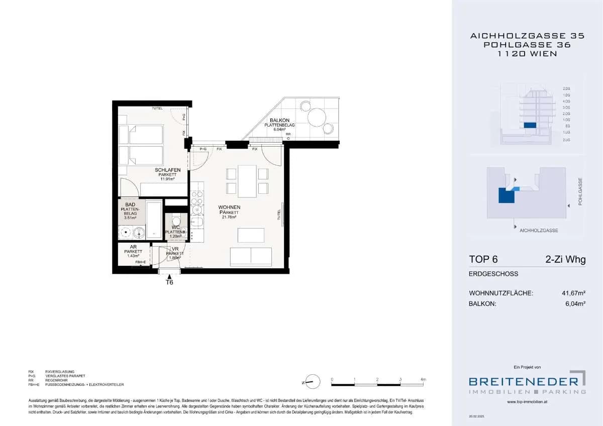 2-Zimmer-Wohnung kaufen in Wien – 41,67 m², € 264.000 – Bild 6 von 10