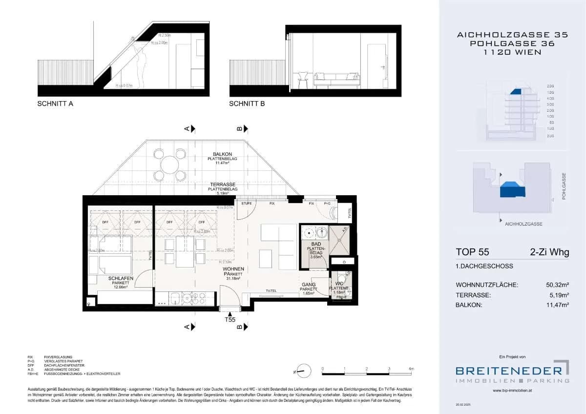 2-Zimmer-Wohnung kaufen in Wien – 50,32 m², € 450.000 – Bild 7 von 10