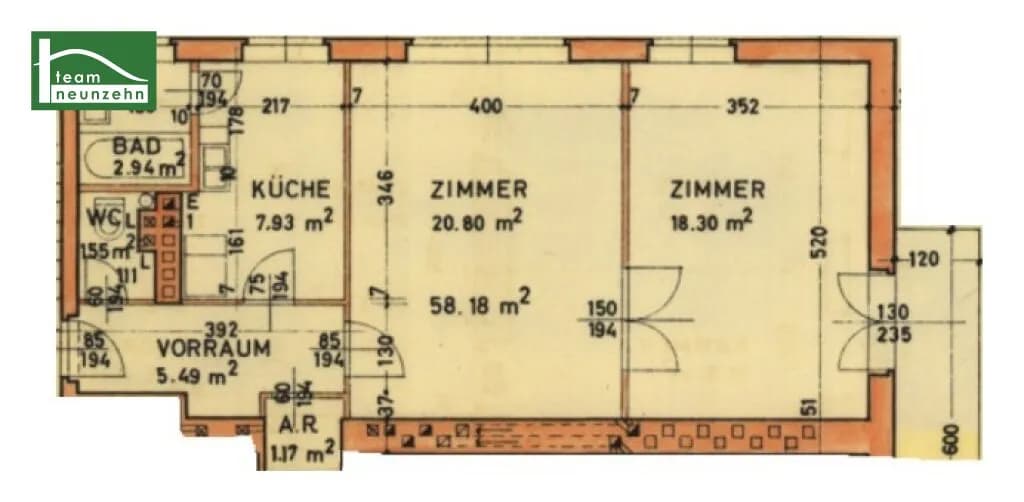 2-Zimmer-Wohnung mieten in Sankt Pölten – 58,18 m², € 522 – Bild 13 von 13