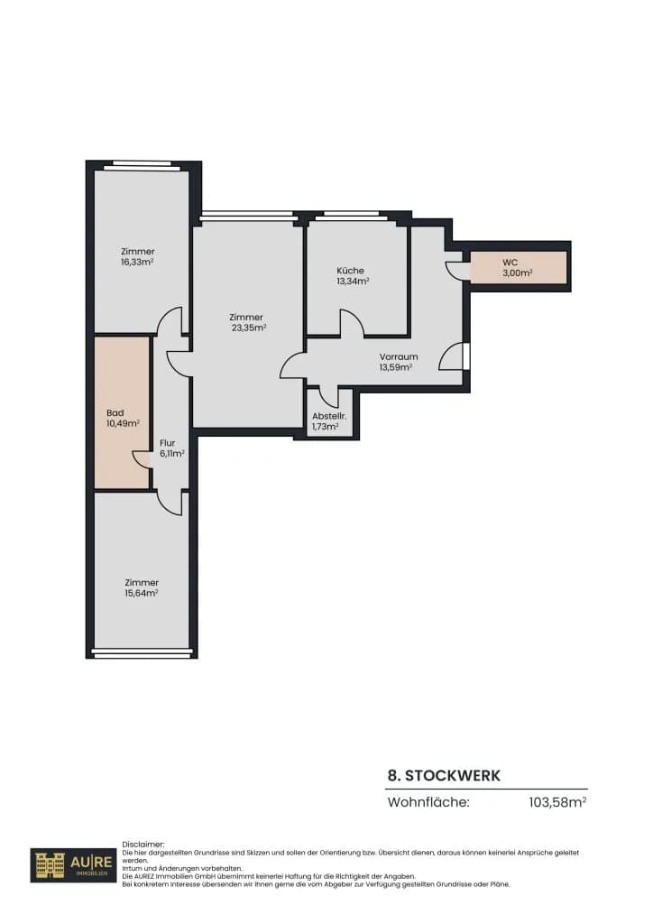 3-Zimmer-Wohnung mieten in Wien – 103,58 m², € 1.750 – Bild 36 von 36