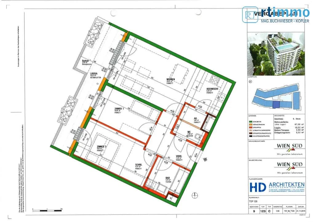 3-Zimmer-Wohnung kaufen in Wien – 67,56 m², € 448.000 – Bild 19 von 19