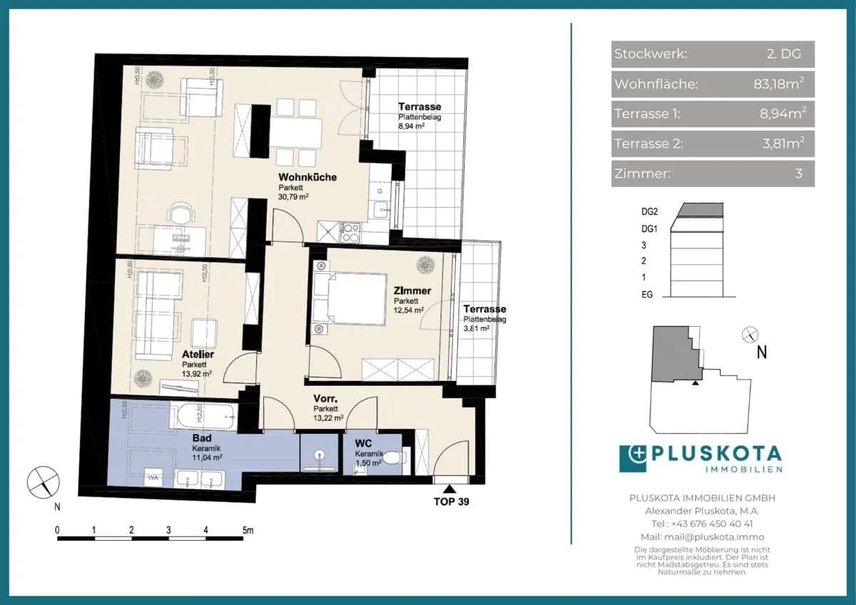 3-Zimmer-Wohnung kaufen in Wien – 83,18 m², € 524.000 – Bild 12 von 12
