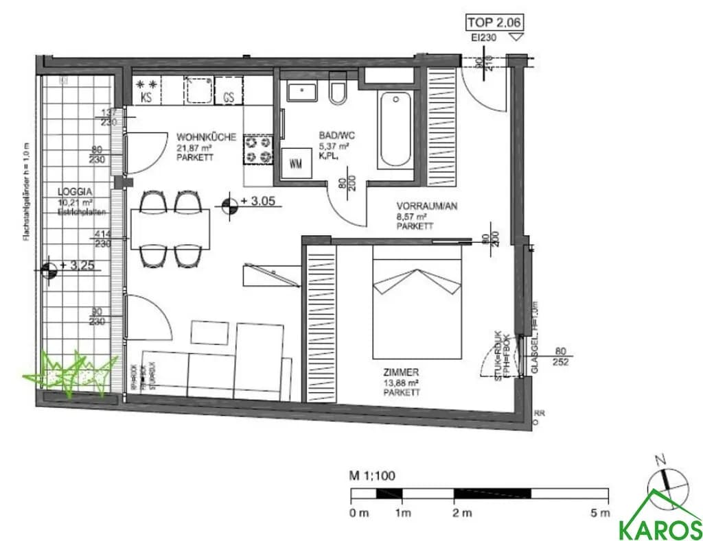 2-Zimmer-Wohnung mieten in Wien – 59,83 m², € 1.091 – Bild 11 von 11