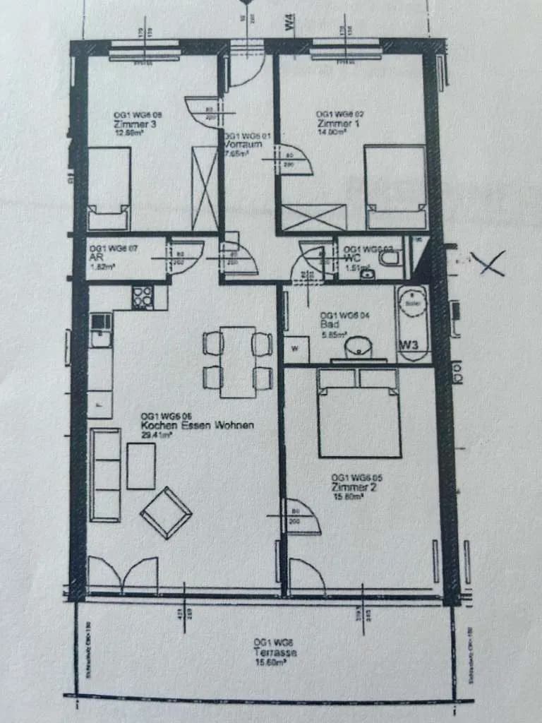 4-Zimmer-Wohnung mieten in Graz – 89 m², € 1.242 – Bild 8 von 8