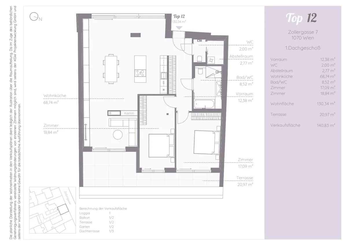 3-Zimmer-Wohnung kaufen in Wien – 130,34 m², € 1.890.000 – Bild 18 von 18
