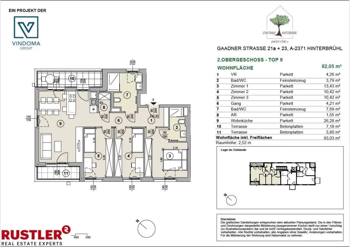 4-Zimmer-Wohnung kaufen in Mödling – 82,05 m², € 649.570 – Bild 15 von 19