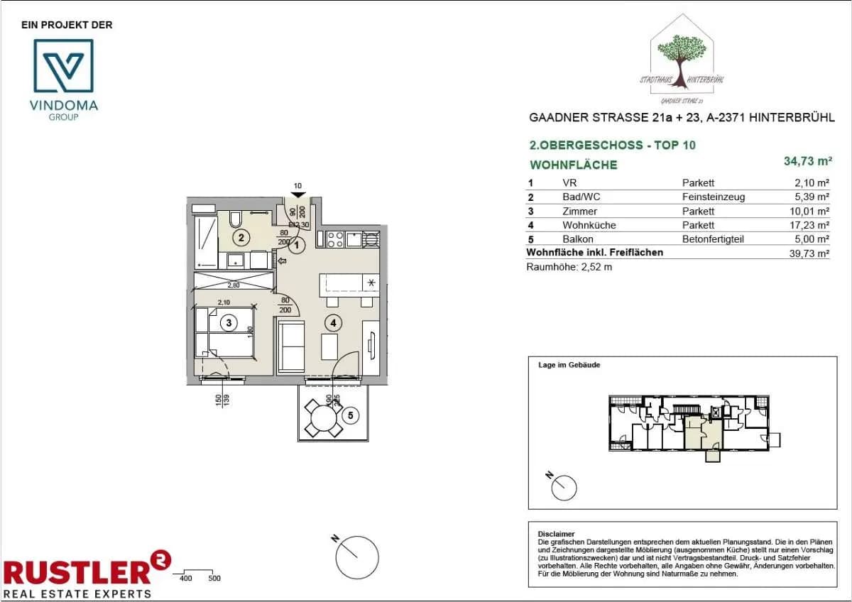 2-Zimmer-Wohnung kaufen in Mödling – 34,73 m², € 265.050 – Bild 8 von 18