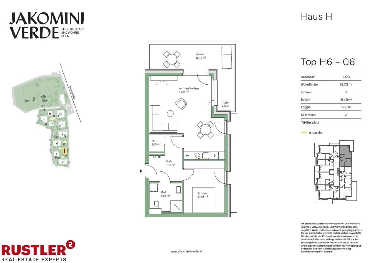 2-Zimmer-Wohnung kaufen in Graz – 59,7 m², € 322.000 – Bild 11 von 15