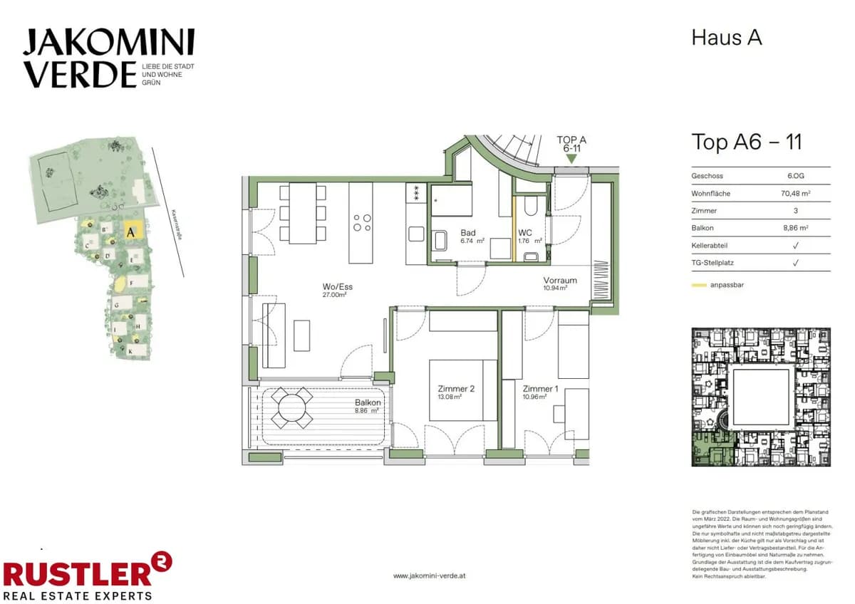 3-Zimmer-Wohnung kaufen in Graz – 70,48 m², € 357.000 – Bild 9 von 16