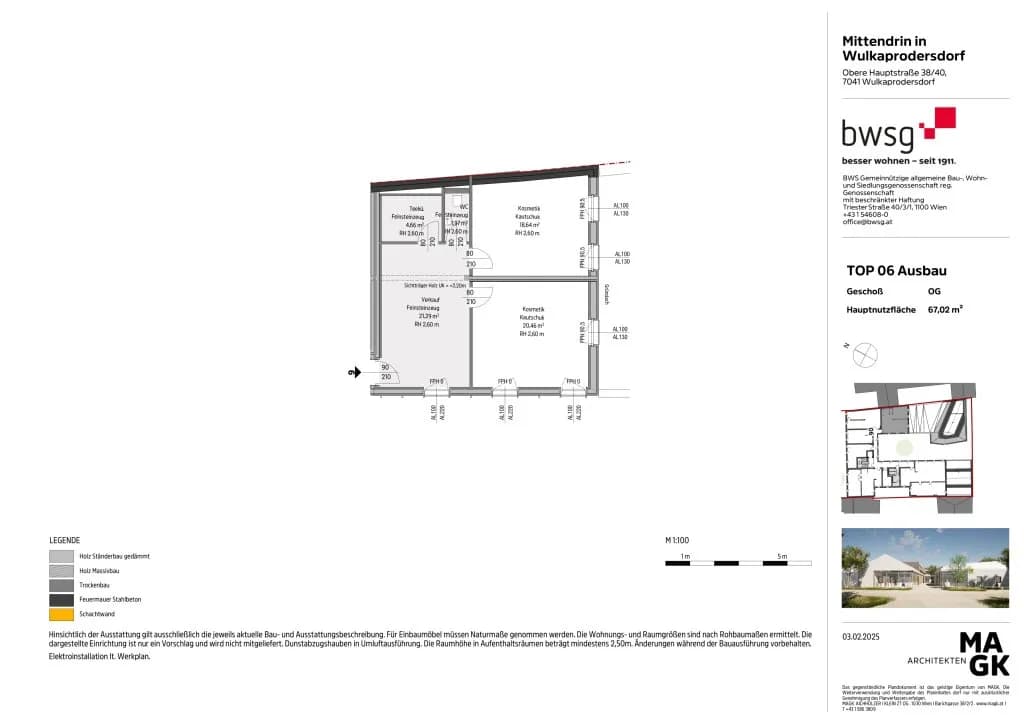 Gewerbeimmobilie mieten in Eisenstadt - Umgebung – 67,02 m², € 696 – Bild 5 von 5